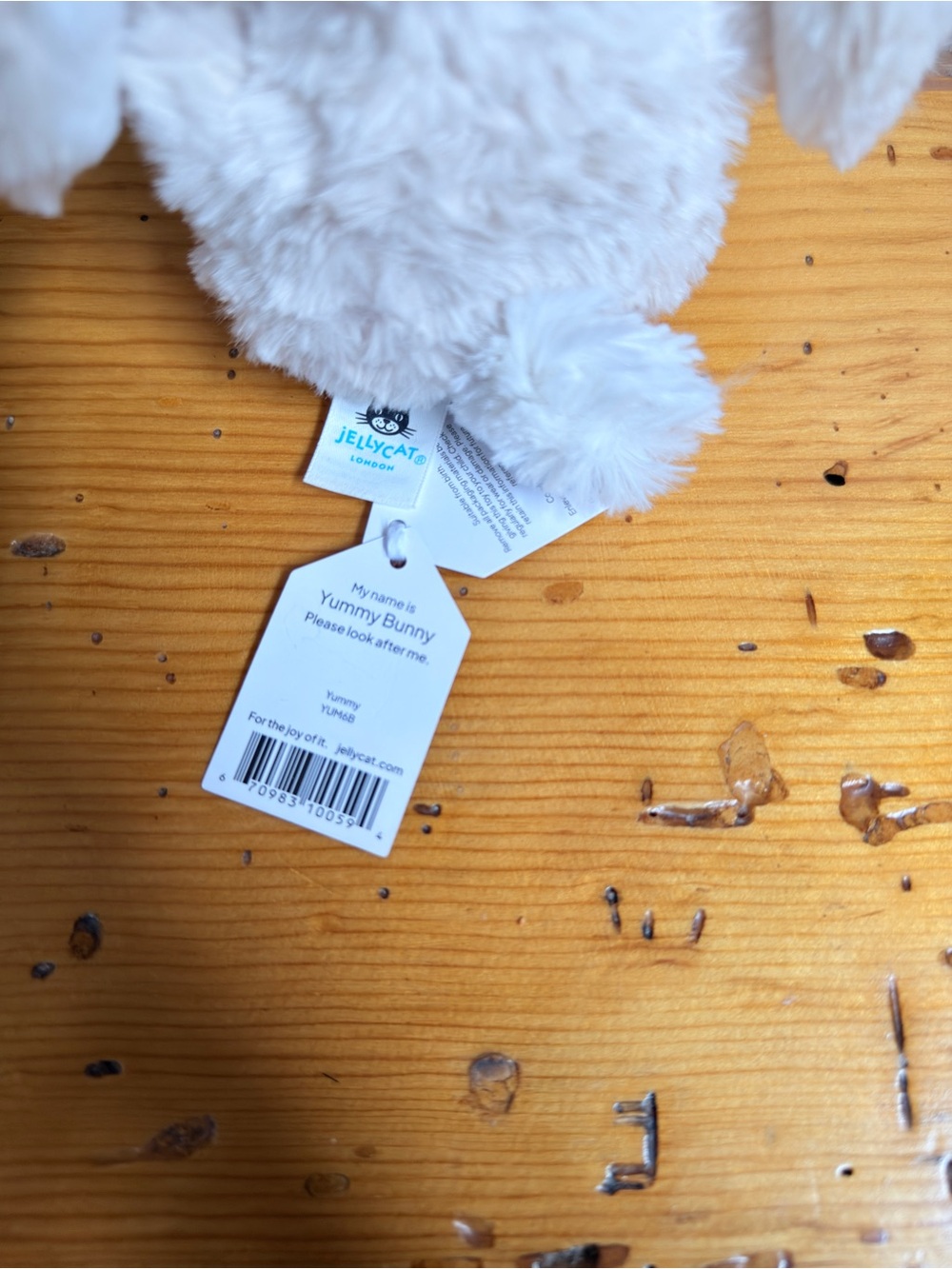 Jellycat Yummy Bunny Beige Cream Plush With Tags - Picture 3 of 5
